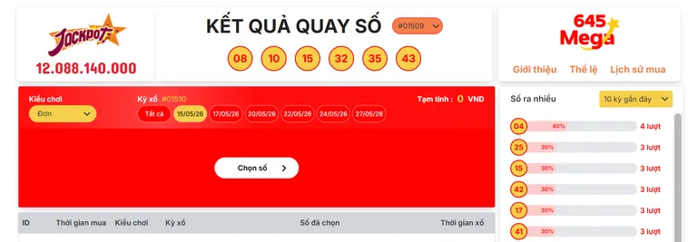 Mega 645 Tại Bin88 Cơ Hội Đổi Đời Với Jackpot Khổng Lồ Hàng Chục Tỷ