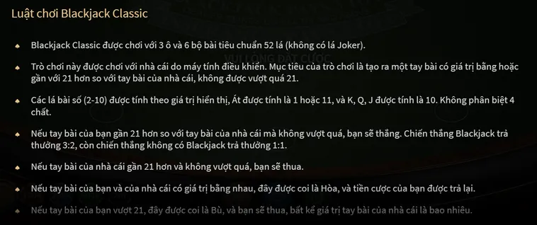 BlackJack Tại Bin88 Trải Nghiệm Đỉnh Cao Nhận Thưởng Tiền Tỷ Mỗi Ngày