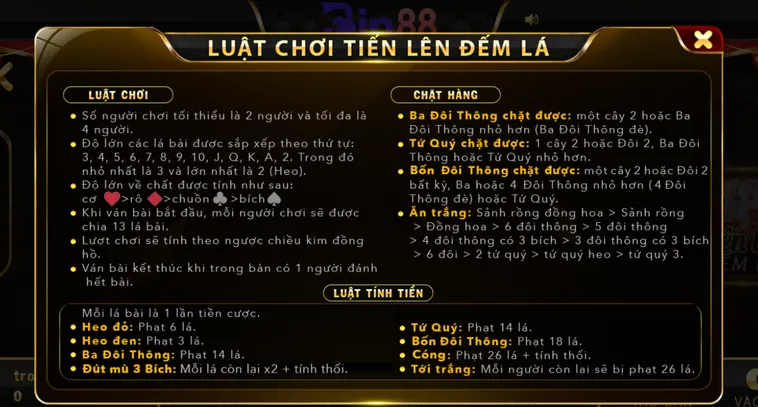 Tiến Lên Đếm Lá Tại Bin88 Hành Trình Chinh Phục Những Ván Bài Đầy Sức Hút
