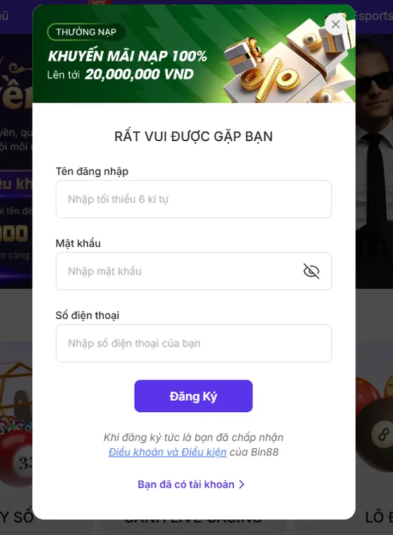 Đăng Ký Bin88 Quy Trình Tham Gia Sân Chơi Cá Cược Đỉnh Cao Nhất