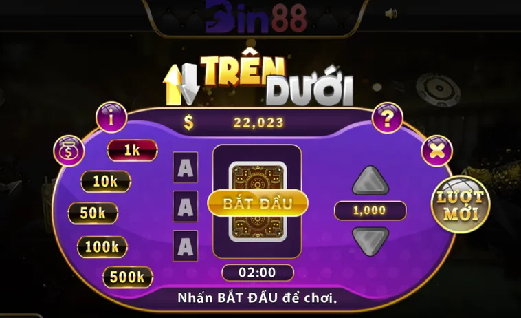 Game Nhanh Trên Dưới Tại Bin88 Trải Nghiệm Đỉnh Cao Nhận Thưởng Tiền Tỷ Mỗi Ngày